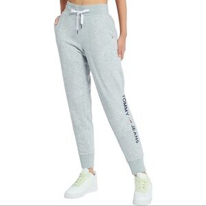 Tommy Hilfiger Logo Sweat Pants Heather Gray
